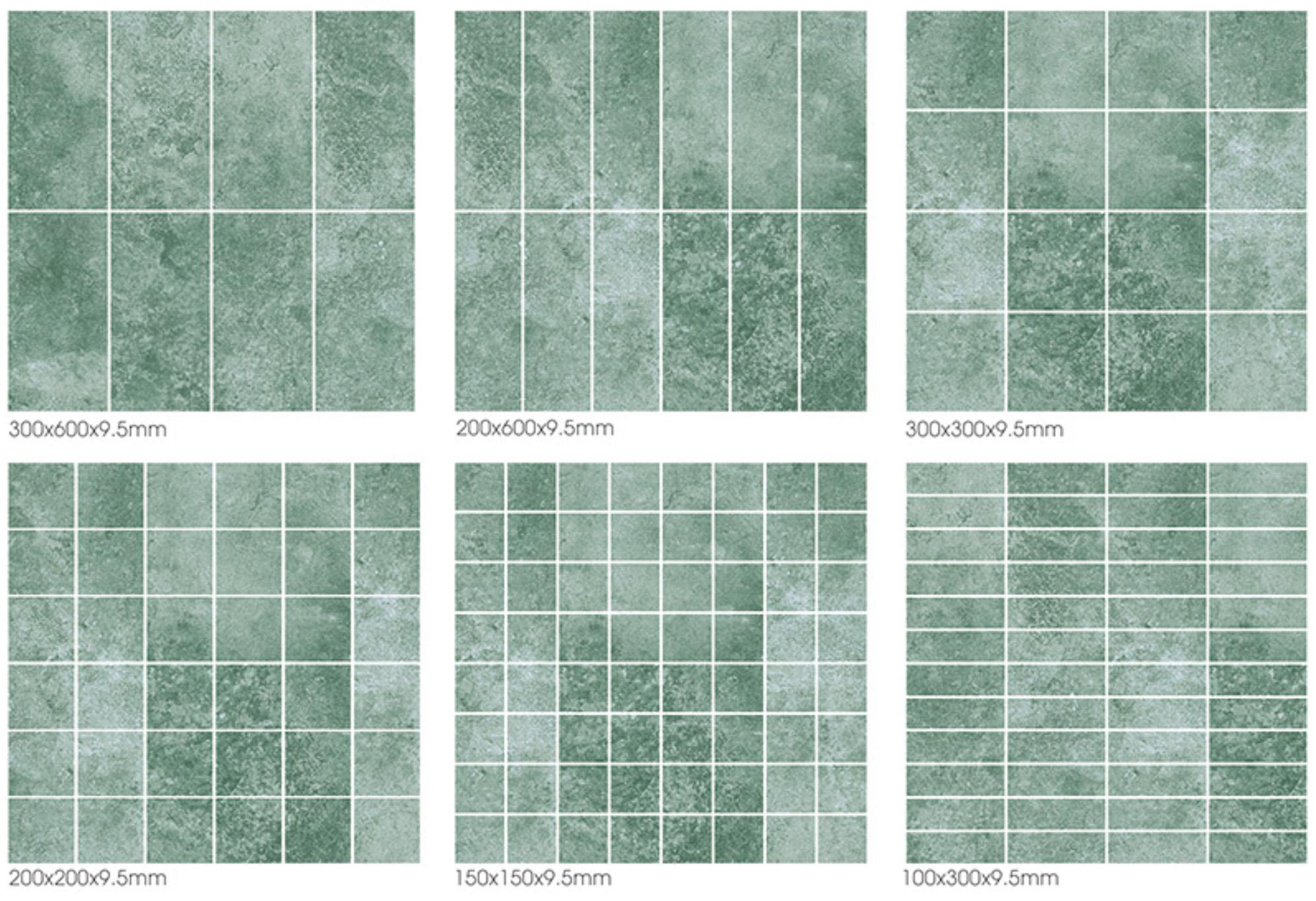 Moss Green Tropical Green Pool Tile as a Sukabumi Look Pool Tile Alternative for Villas and Spas TQ38-66M26