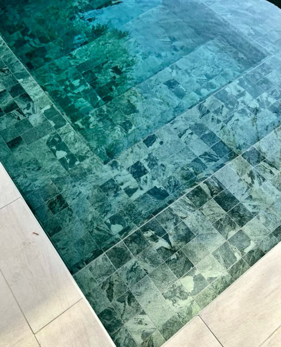 Bali Green Stone Pool Tile Inspired Aqua Green Porcelain Pool Tile for Sukabumi Look Resort Pools TQ39-SC66106
