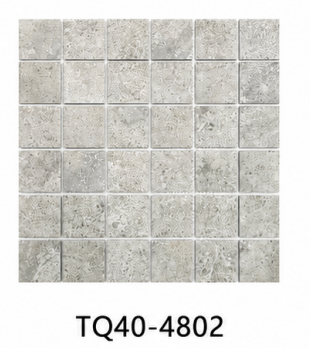 Light Grey 48x48mm Limestone Look Mosaic Tile for Shower, Kitchen Backsplash & Pool – TQ40-4802