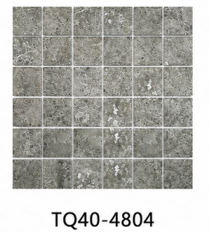 Olive Grey 48x48mm Stone Look Mosaic Tile for Feature Wall, Pool Waterline & Floor – TQ40-4804