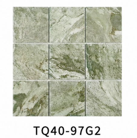 Soft Green Beige Bali Stone Look 97x97mm Mosaic Tile for Pool, Spa and Outdoor Floor – TQ40-97G2