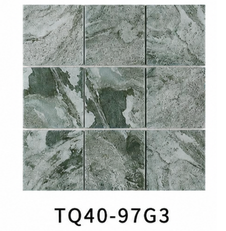 Dark Grey Green Bali Stone Look 97x97mm Mosaic Pool Tile for Waterline, Steps and Spa Area – TQ40-97G3