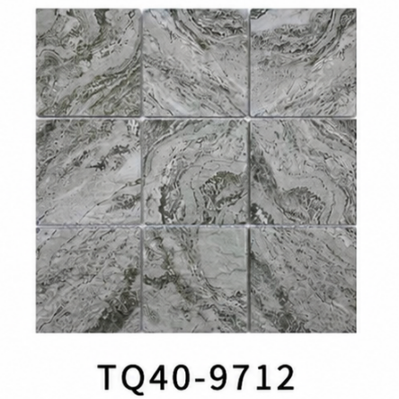 Charcoal Grey Bali Stone Look 97x97mm Mosaic Pool Tile for Modern Pool, Spa and Feature Wall – TQ40-9712