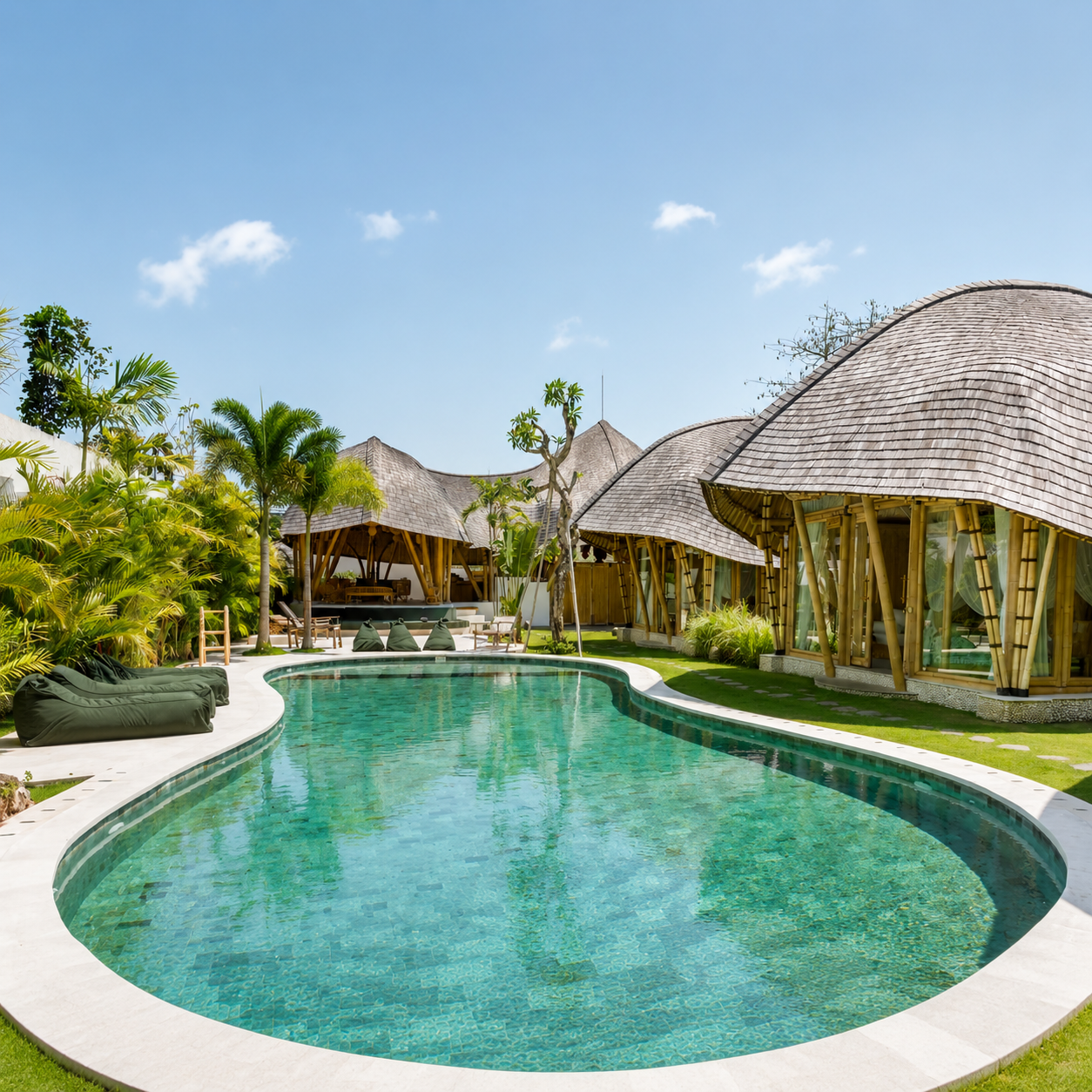 Mixed Tropical Green 48x48mm Mosaic Pool Tile Blend for Resort Pool, Spa and Outdoor Wall – TQ40-792123