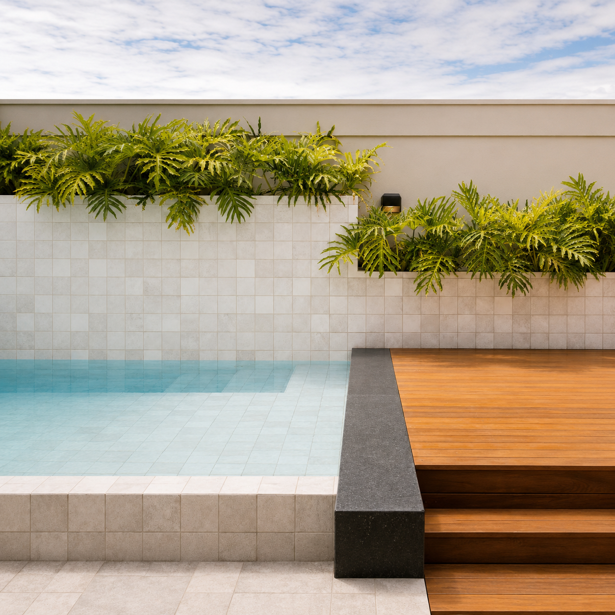 Charcoal Grey 97x97mm Limestone Look Mosaic Tile for Modern Pool, Bathroom Floor and Feature Wall – TQ40-975