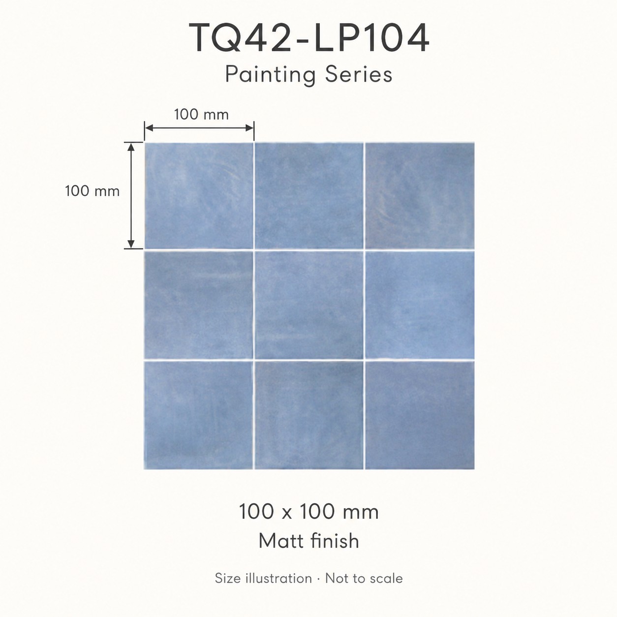100x100mm Painting Series Matt Tiles TQ42-LP104