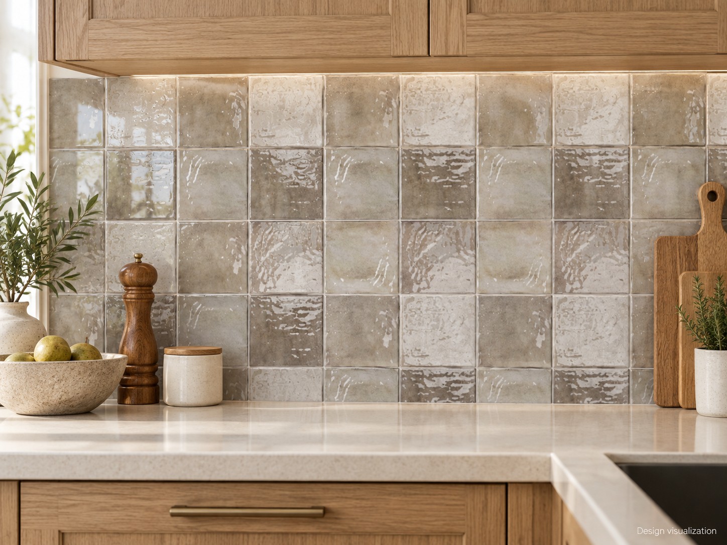 100x100mm Painting Series Glossy Tiles TQ42-LQ106