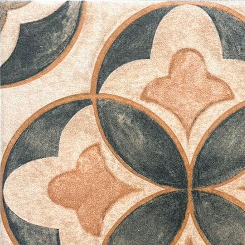 200x200mm Terracotta Floral Medallion Tiles TQ39-CN2007