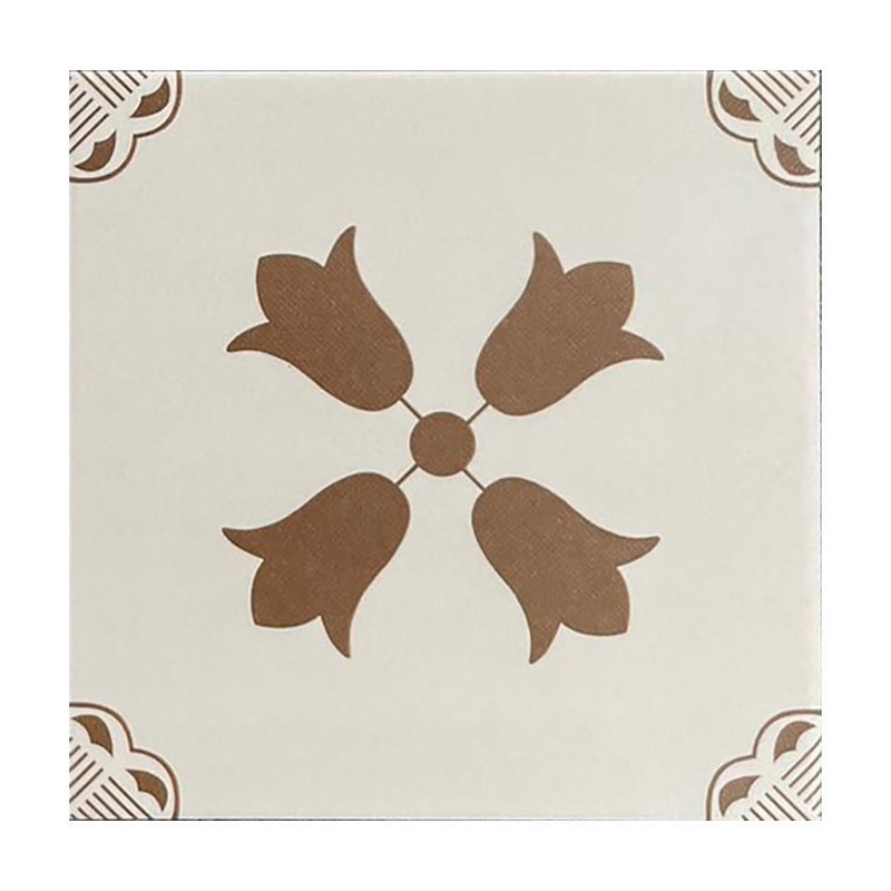 200x200mm Brown Leaf Flower Pattern Tiles TQ39-CN2010