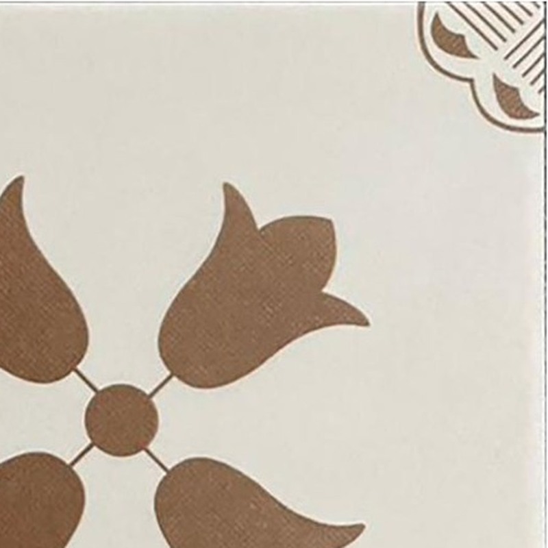 200x200mm Brown Leaf Flower Pattern Tiles TQ39-CN2010