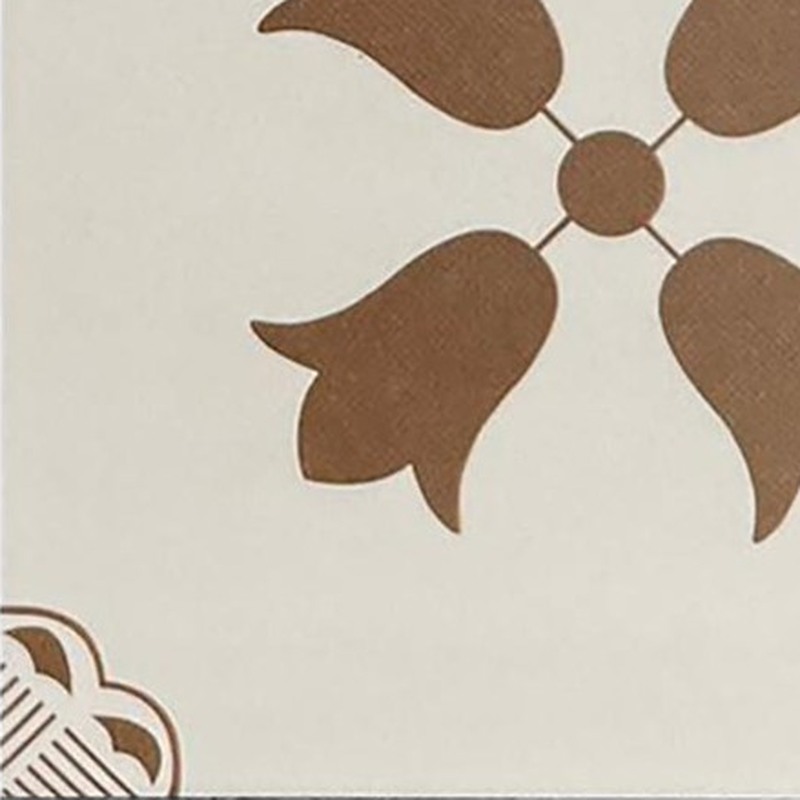 200x200mm Brown Leaf Flower Pattern Tiles TQ39-CN2010