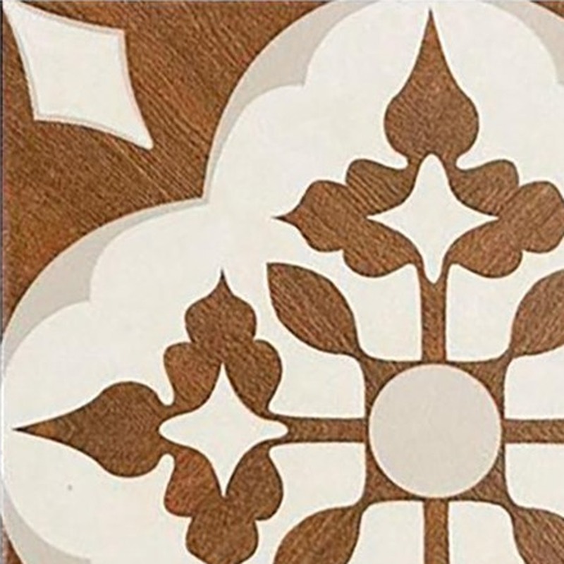 200x200mm Brown Ornamental Cross Tiles TQ39-CN2011