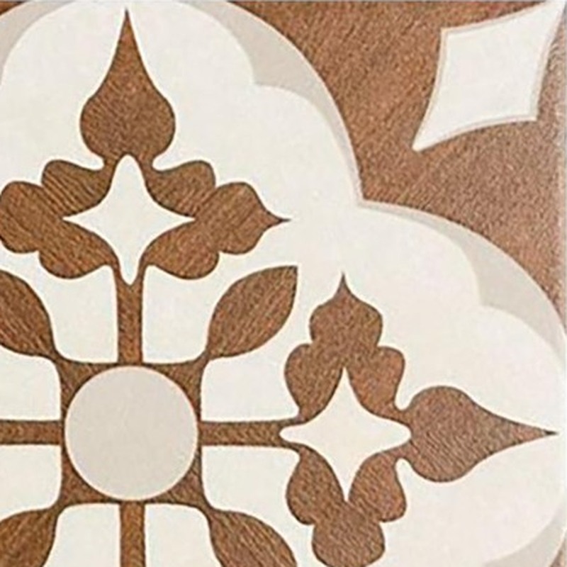 200x200mm Brown Ornamental Cross Tiles TQ39-CN2011