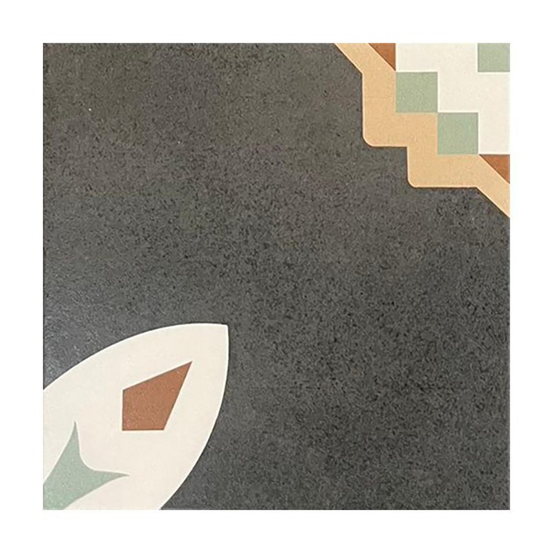 200x200mm Charcoal Decorative Corner Tiles TQ39-CN2012