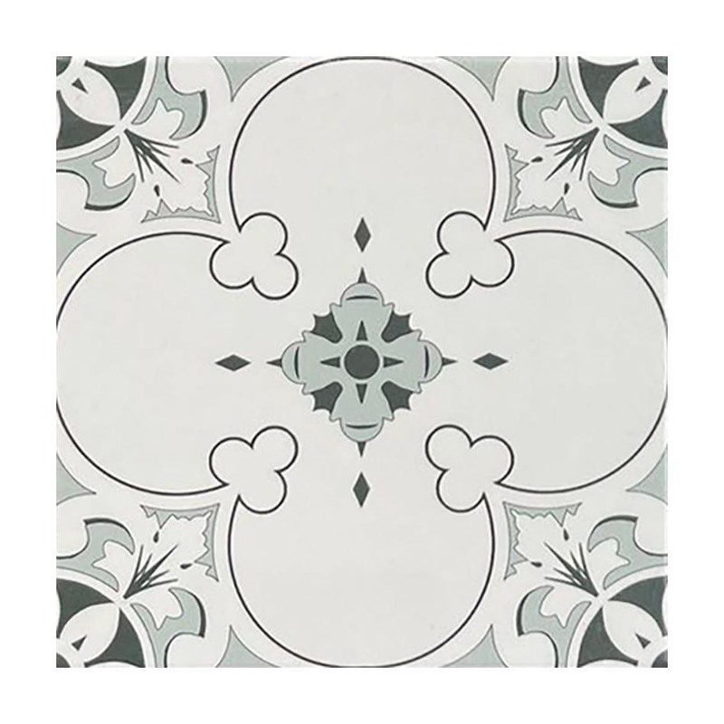 200x200mm Grey Fine Scroll Pattern Tiles TQ39-CN2013