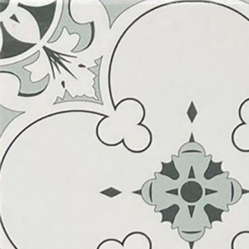 200x200mm Grey Fine Scroll Pattern Tiles TQ39-CN2013