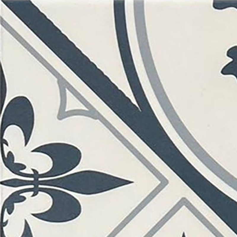 200x200mm Grey Blue Corner Ornament Tiles TQ39-CN2029