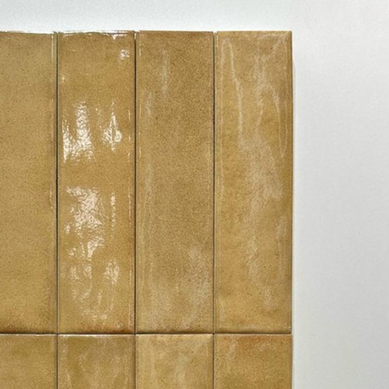 75x300mm Ochre Brown Glossy Strip Tiles TQ39-CN375002-BROWN