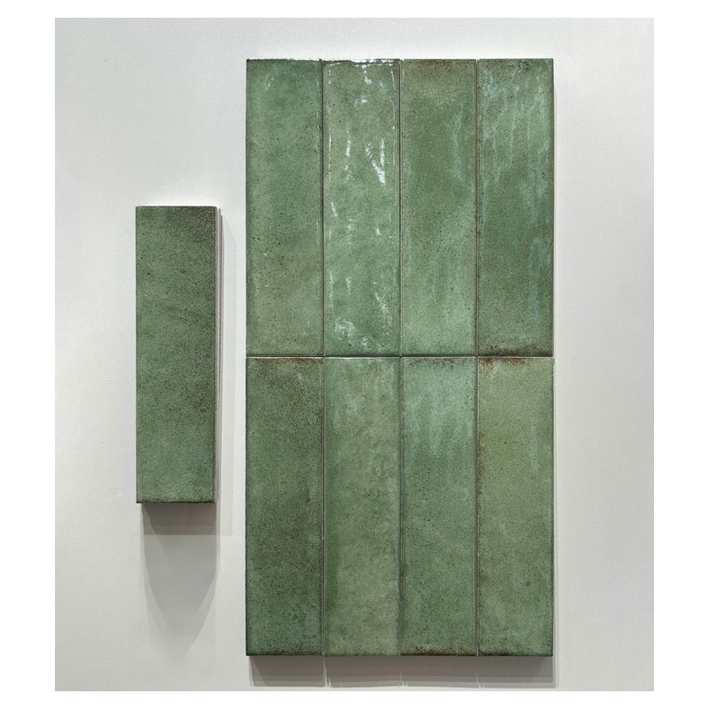 75x300mm Green Glossy Strip Tiles TQ39-CN375003-GREEN