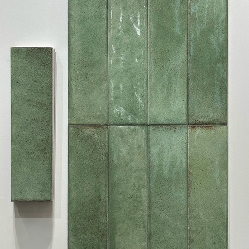 75x300mm Green Glossy Strip Tiles TQ39-CN375003-GREEN