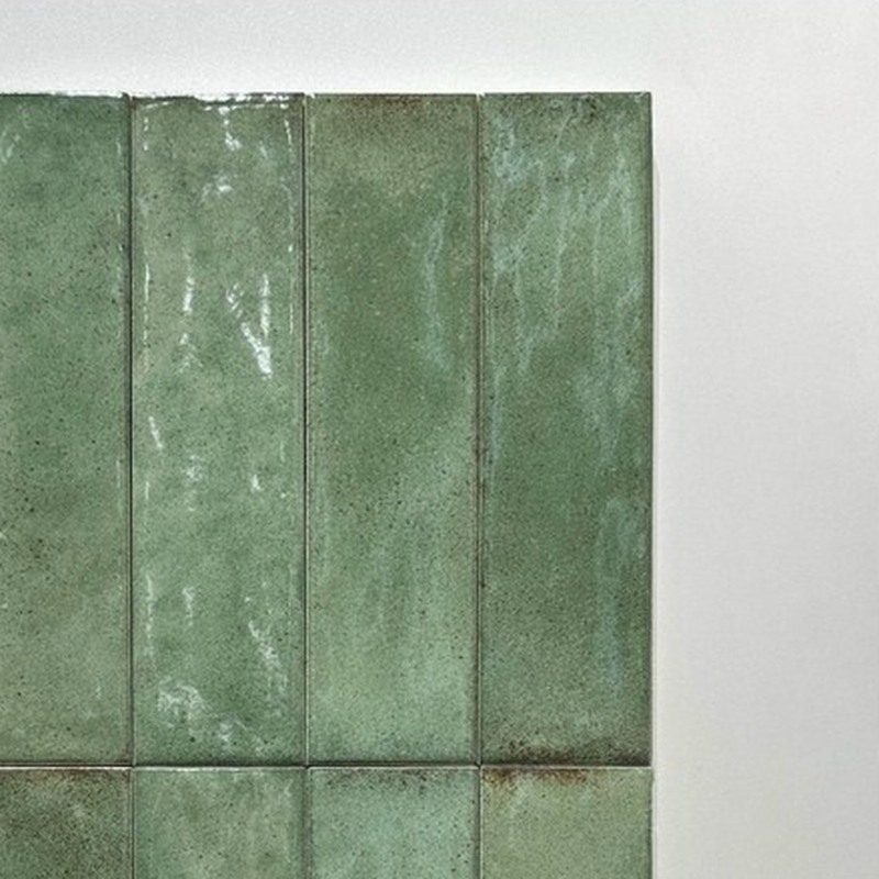 75x300mm Green Glossy Strip Tiles TQ39-CN375003-GREEN