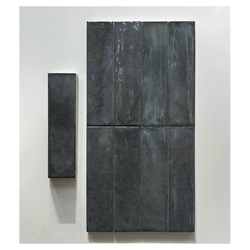 75x300mm Charcoal Glossy Strip Tiles TQ39-CN375004-BLACK