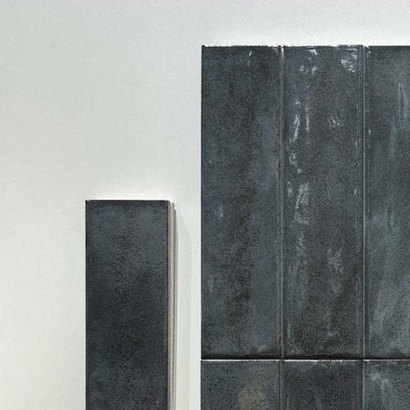 75x300mm Charcoal Glossy Strip Tiles TQ39-CN375004-BLACK