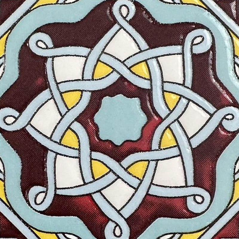 100x100mm Interlaced Medallion Tiles TQ39-MOSC9804