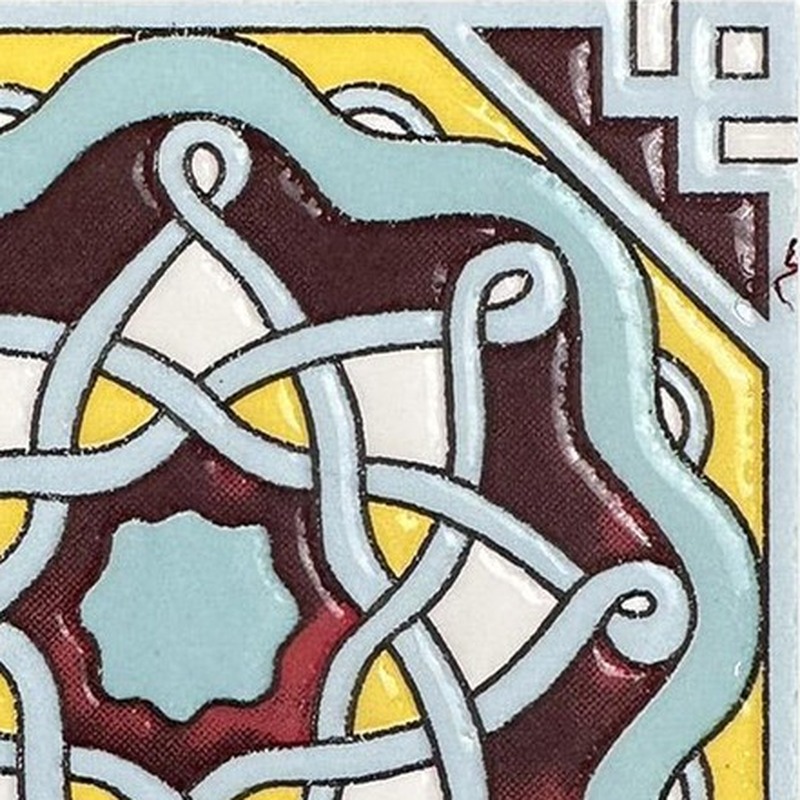 100x100mm Interlaced Medallion Tiles TQ39-MOSC9804