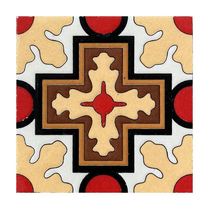 100x100mm Terracotta Cross Tiles TQ39-CN1241