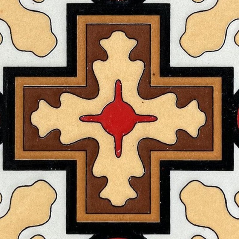 100x100mm Terracotta Cross Tiles TQ39-CN1241