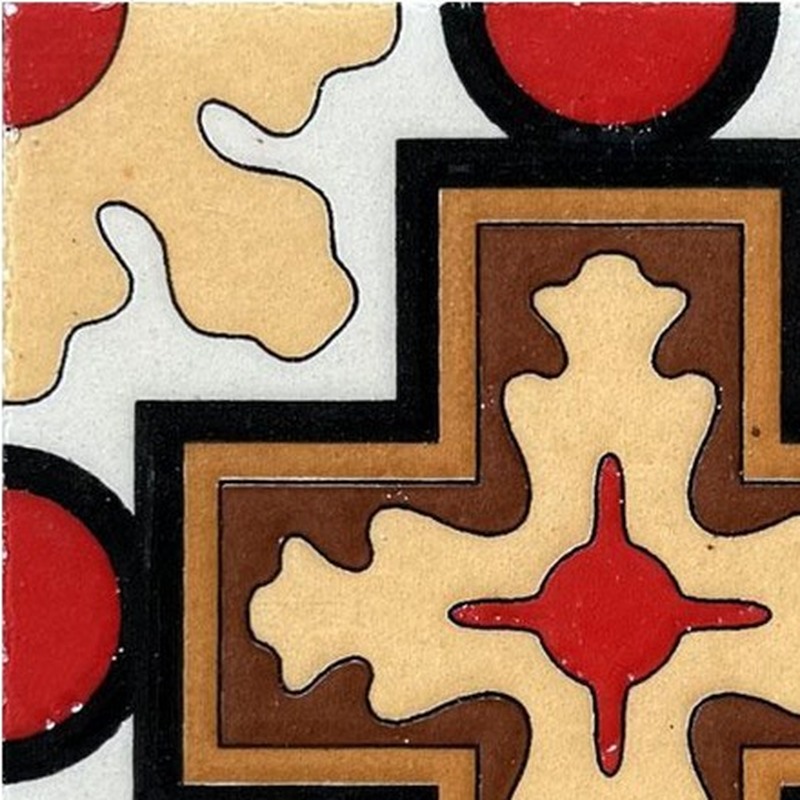 100x100mm Terracotta Cross Tiles TQ39-CN1241