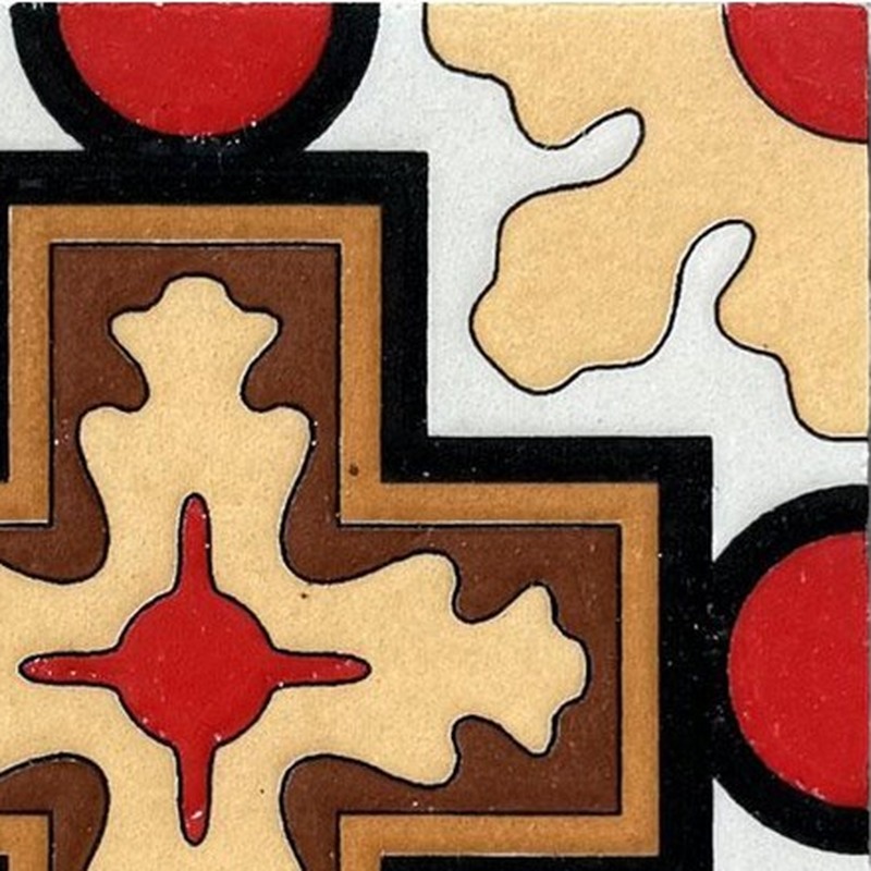 100x100mm Terracotta Cross Tiles TQ39-CN1241