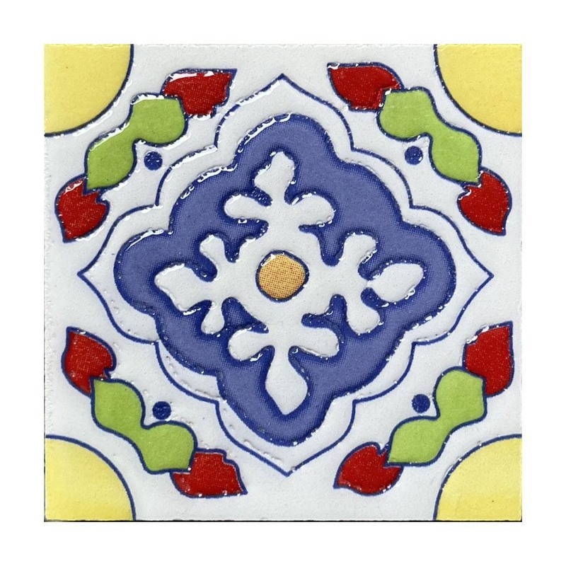 100x100mm Lavender Floral Medallion Tiles TQ39-CN1242