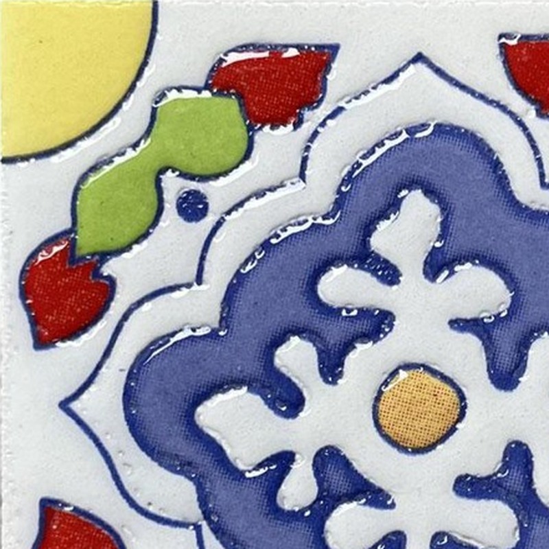 100x100mm Lavender Floral Medallion Tiles TQ39-CN1242