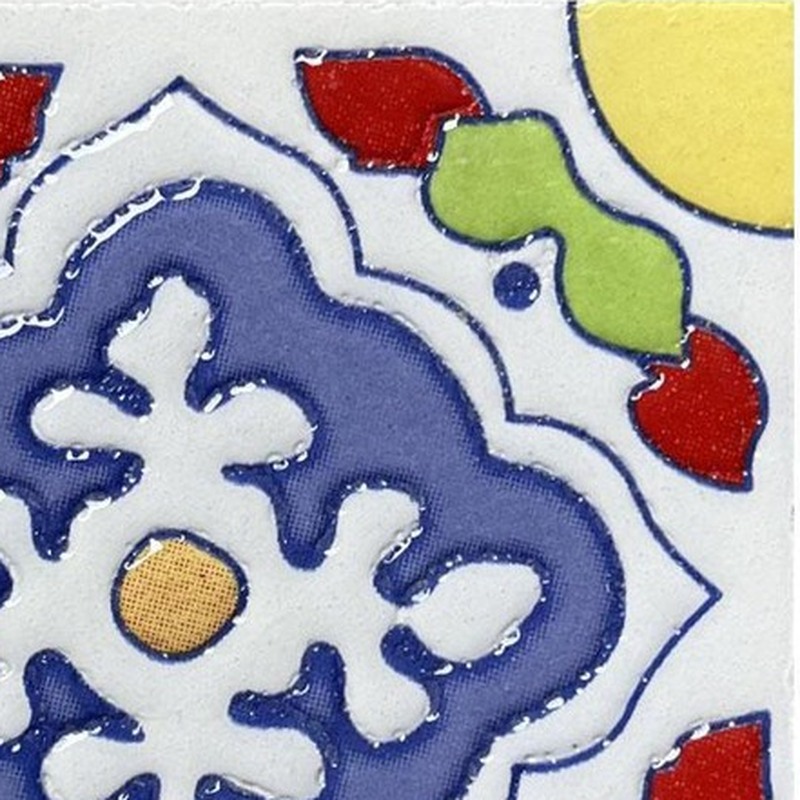100x100mm Lavender Floral Medallion Tiles TQ39-CN1242