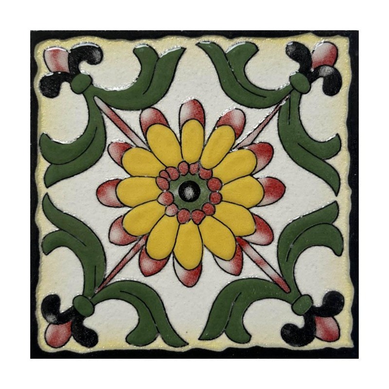 100x100mm Cream Botanical Flower Tiles TQ39-CN1288