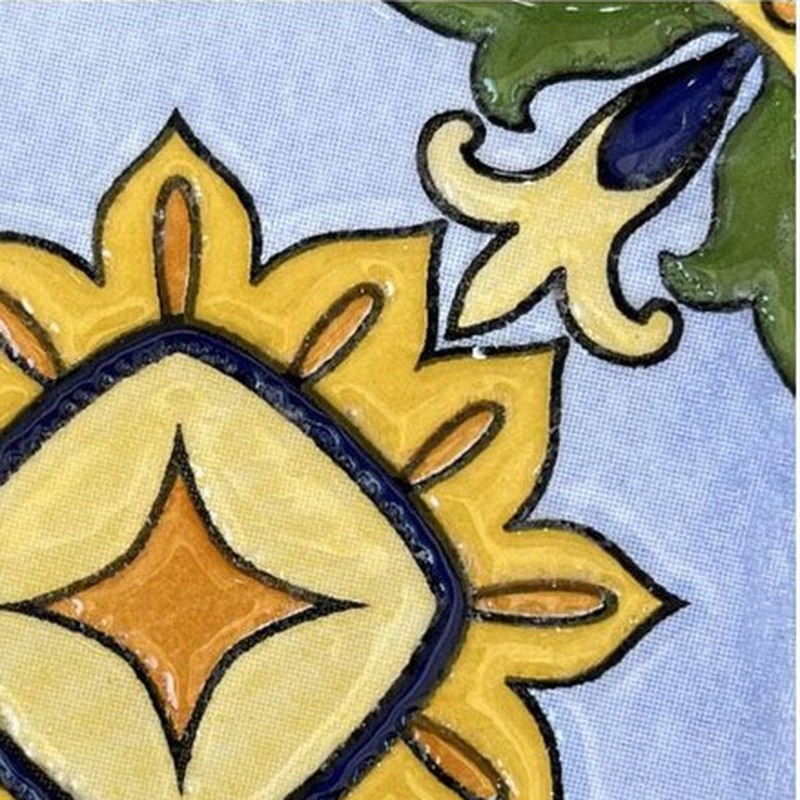 100x100mm Yellow Blue Star Tiles TQ39-CN1368