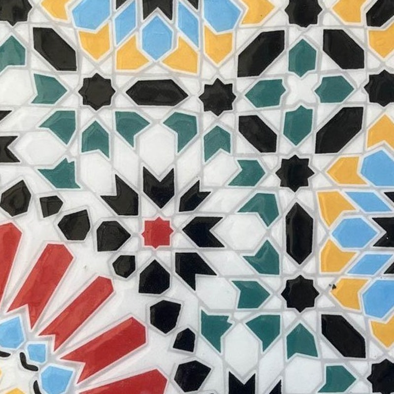 200x200mm Multicolour Mosaic Geometry Tiles TQ39-CN223006