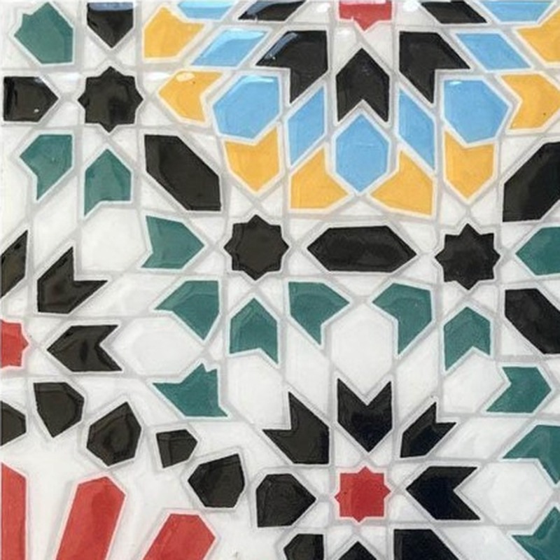 200x200mm Multicolour Mosaic Geometry Tiles TQ39-CN223006