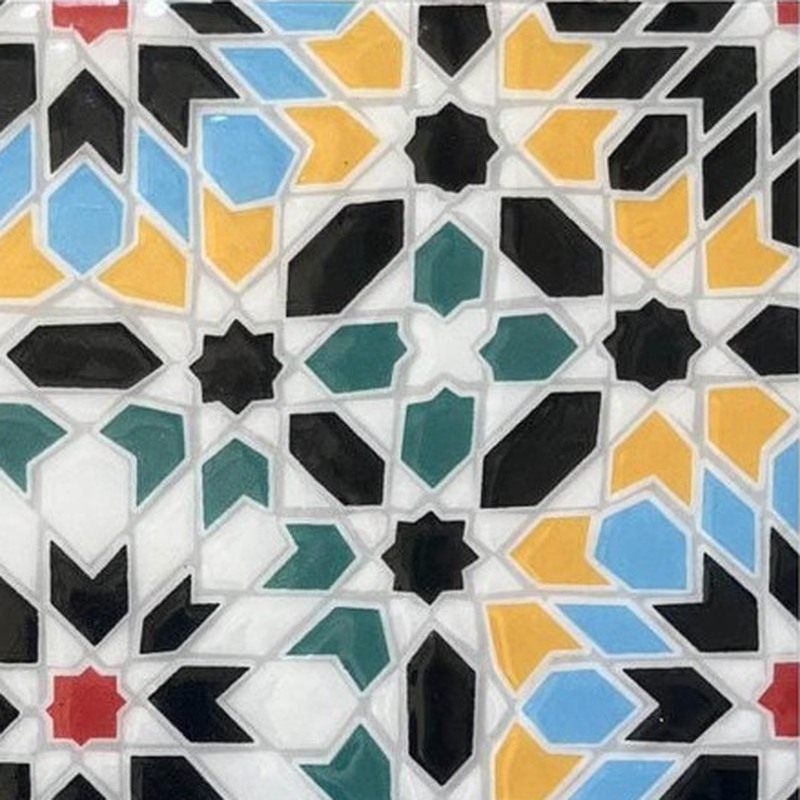200x200mm Multicolour Mosaic Geometry Tiles TQ39-CN223006