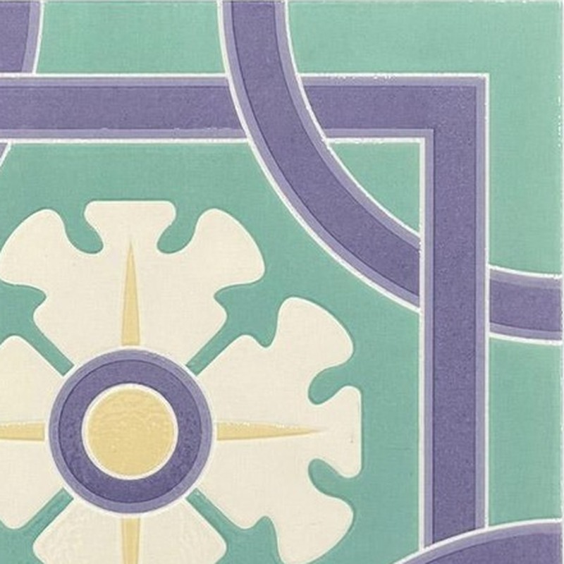 300x300mm Lavender Green Geometric Frame Tiles TQ39-CN3033