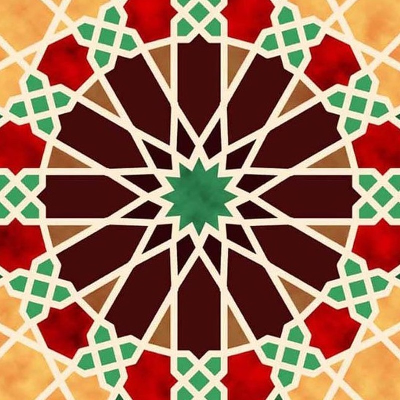 300x300mm Multicolour Geometric Star Tiles TQ39-CN33D031