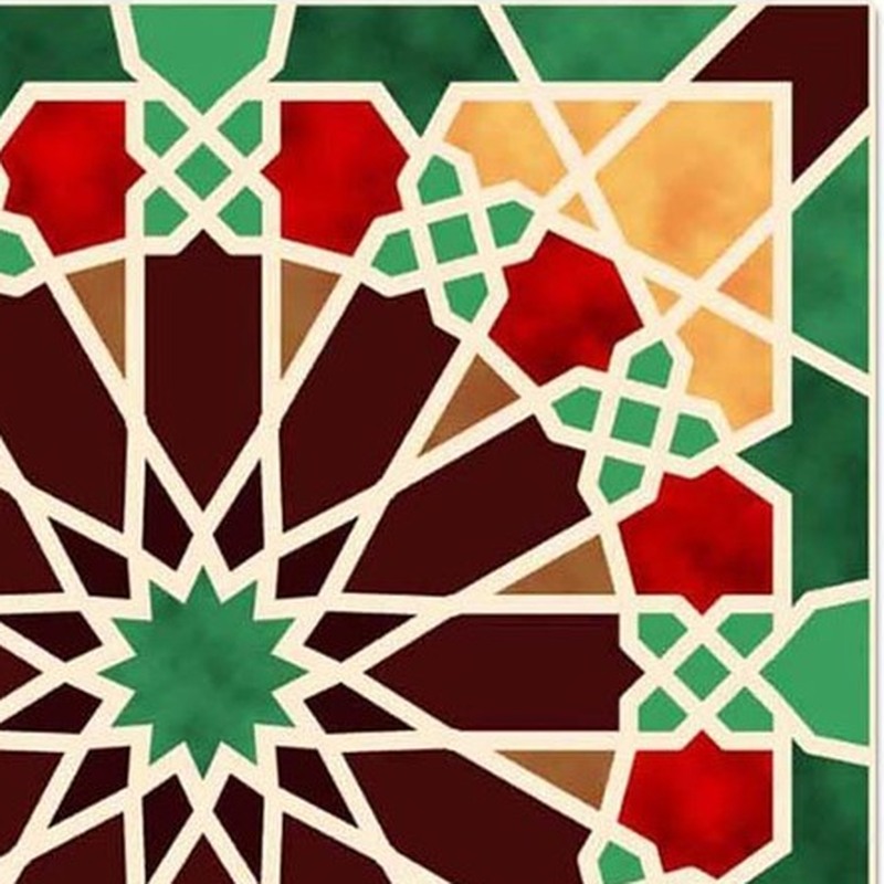 300x300mm Multicolour Geometric Star Tiles TQ39-CN33D031
