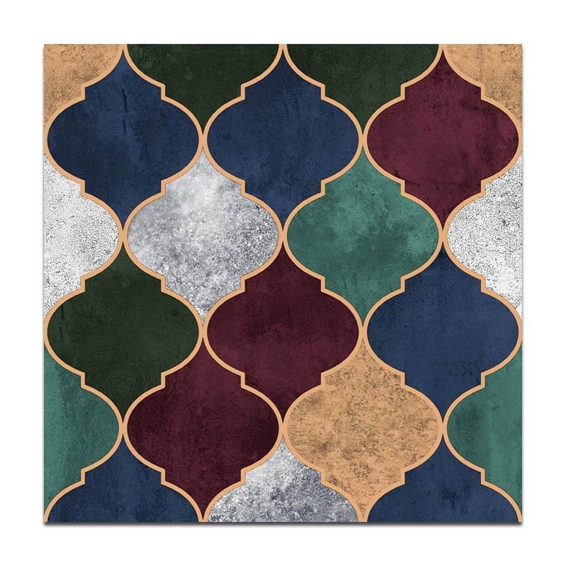300x300mm Multicolour Lantern Pattern Tiles TQ39-CN33D24