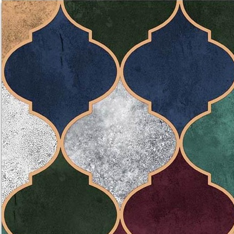 300x300mm Multicolour Lantern Pattern Tiles TQ39-CN33D24