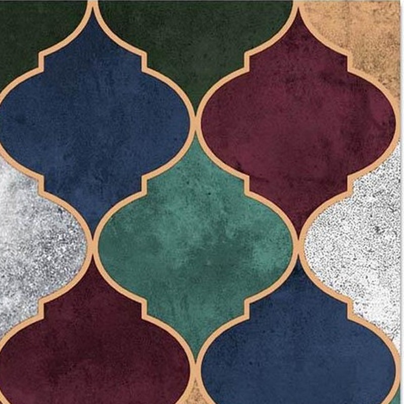 300x300mm Multicolour Lantern Pattern Tiles TQ39-CN33D24