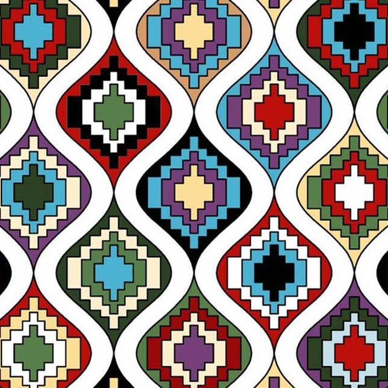 300x300mm Multicolour Curved Lattice Tiles TQ39-CN33D25