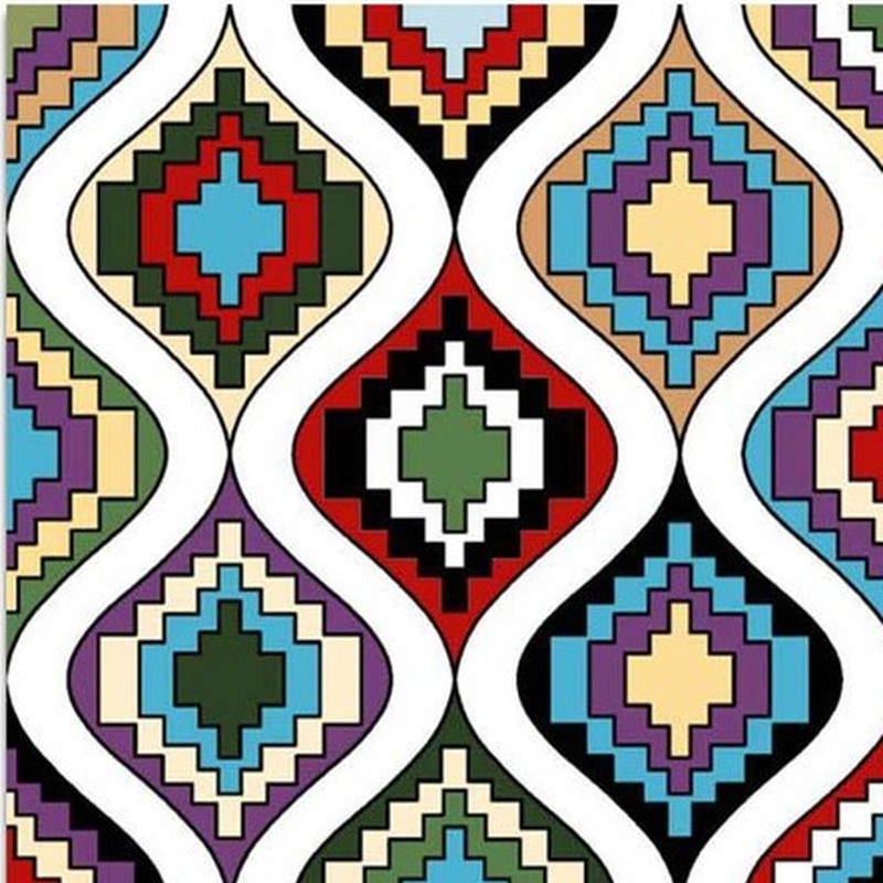 300x300mm Multicolour Curved Lattice Tiles TQ39-CN33D25