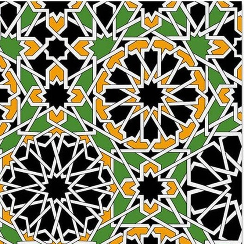 300x300mm Multicolour Mosaic Rosette Tiles TQ39-CN33D26